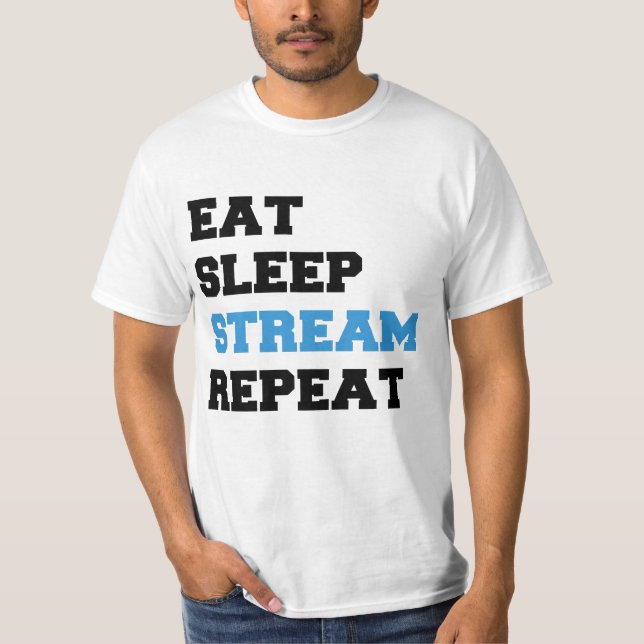 Camiseta Repetir o Fluxo de Repouso (Frente)