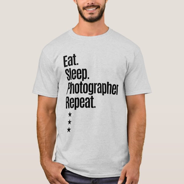 Camiseta Repetir o Fotógrafo do Sono (Frente)