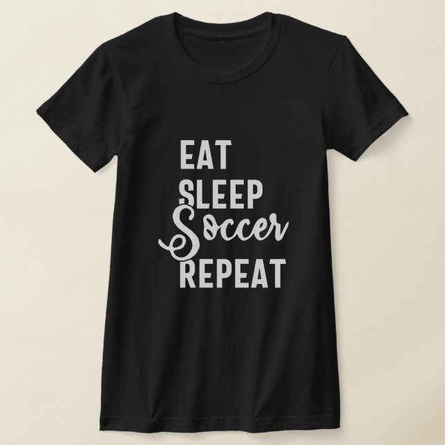 Camiseta repetir o futebol para dormir (Postura )