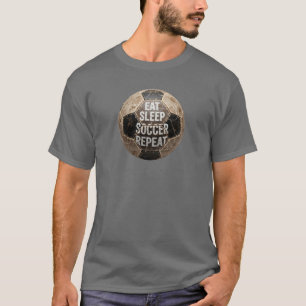 Camiseta repetir o futebol para dormir