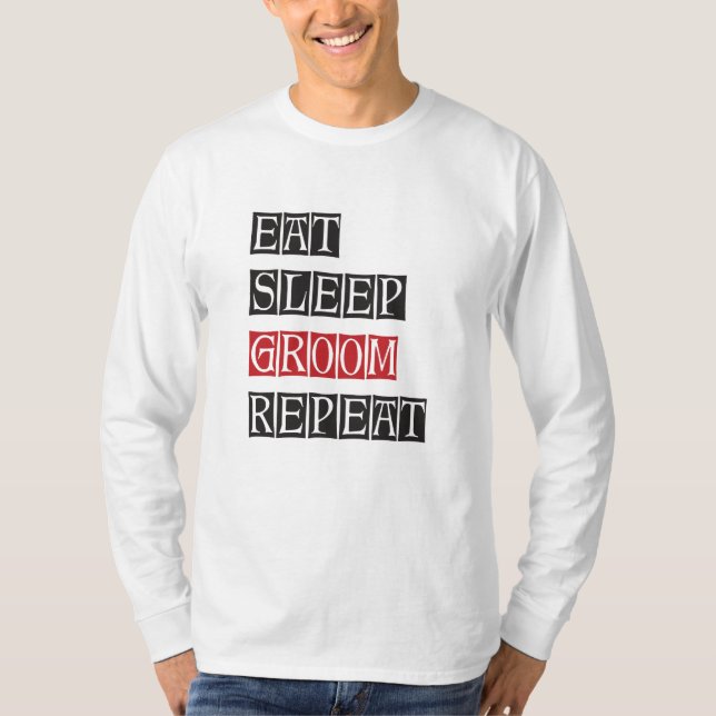 Camiseta Repetir o Groom de Repouso (Frente)