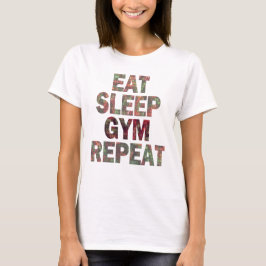 Camiseta Repetir o Gym de Sono