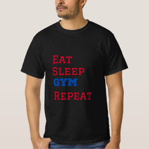 Camiseta Repetir o Gym de Sono