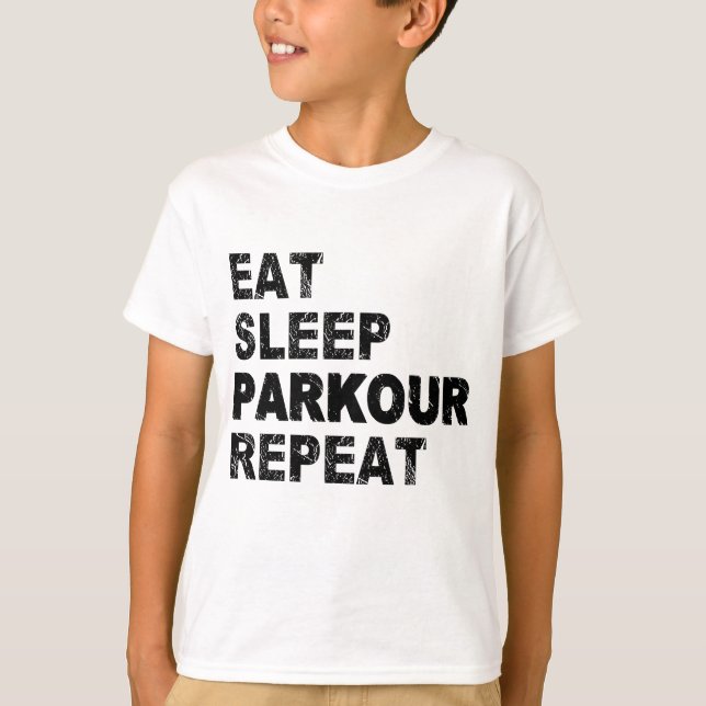 Camiseta Repetir o Parkour de Repouso (Frente)
