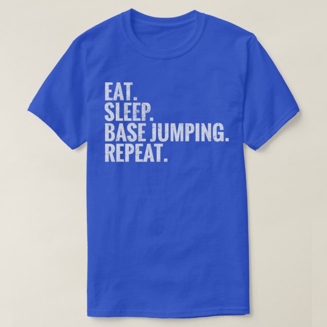 Camiseta Repetir o salto da base de repouso (Frente do Design)