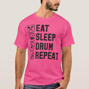 Camiseta Repetir o tambor de latência