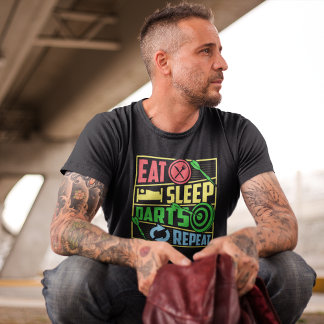 Camiseta Repetir os Dardos do Sono - Campeão de Dart