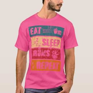 Camiseta Repetir os tambores do sono - Instrumento do tambo