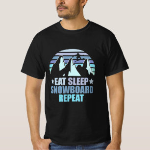 Camiseta Repetir quadro de neve para dormir