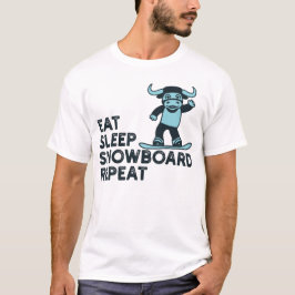 Camiseta Repetir quadro de neve para dormir