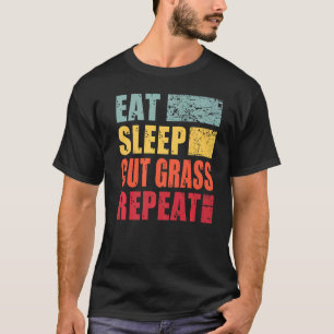 Camiseta Repetir Repetição de Corte de Sleep