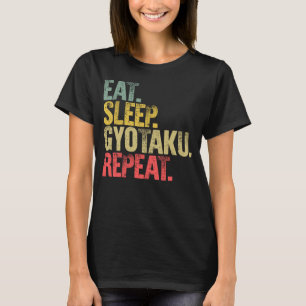 Camiseta Repetir Repouso Gif Comer Sono Gyotaku Repetir