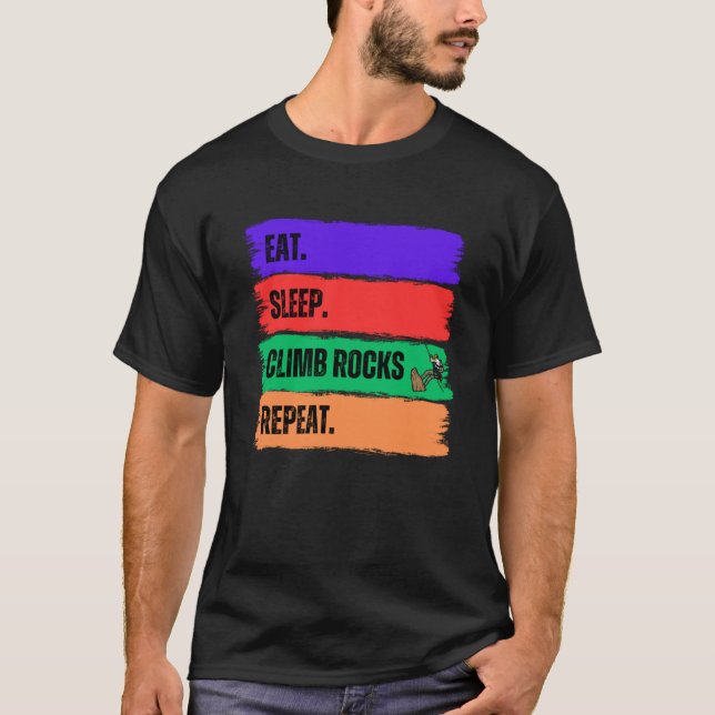 CAMISETA REPETIR ROCHAS DO CLIMB DE SONO (Frente)