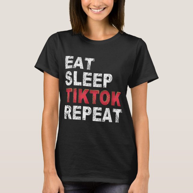 Camiseta Repetir Tiktok de Repouso (Frente)