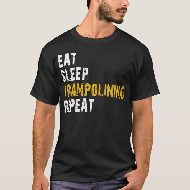 Camiseta repetir trampolim de sono (Frente)