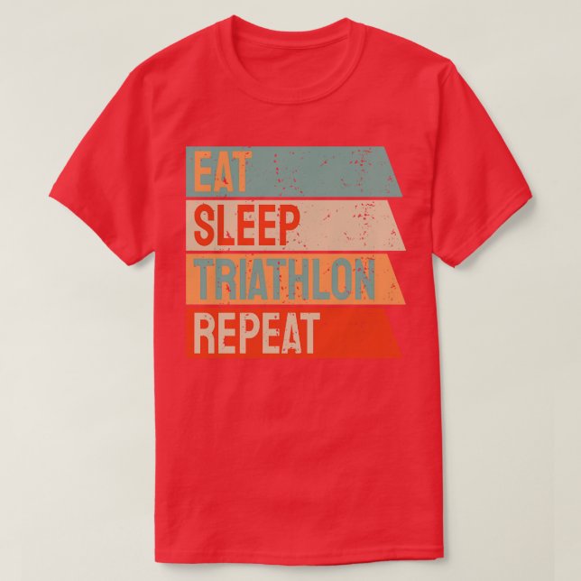 Camiseta Repetir Triathlon do Sono (Frente do Design)