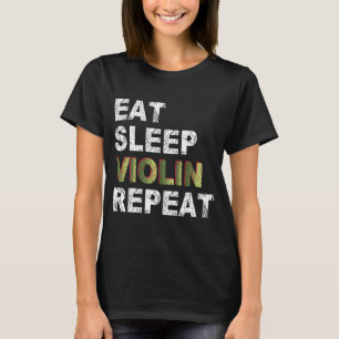 Camiseta Repetir Violino no Sono