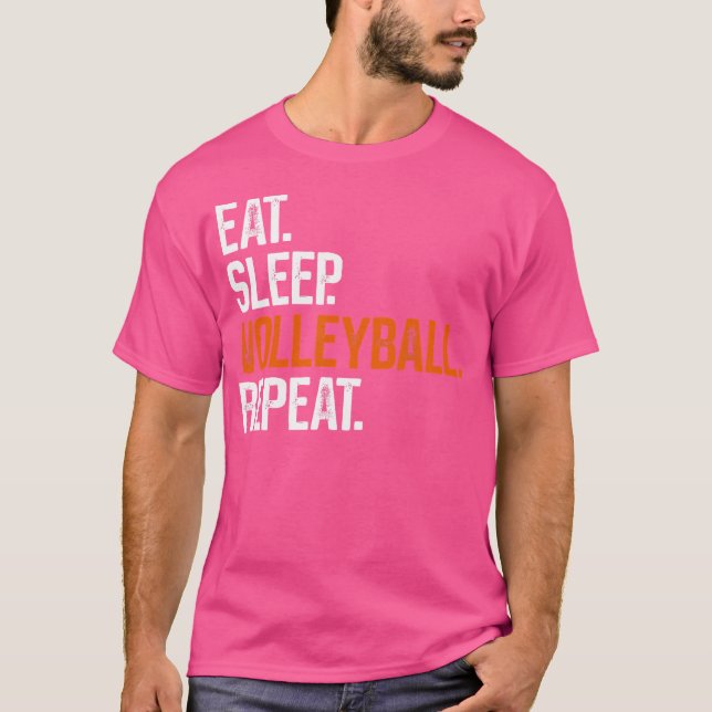 Camiseta Repetir Voleibol do Sono (Frente)
