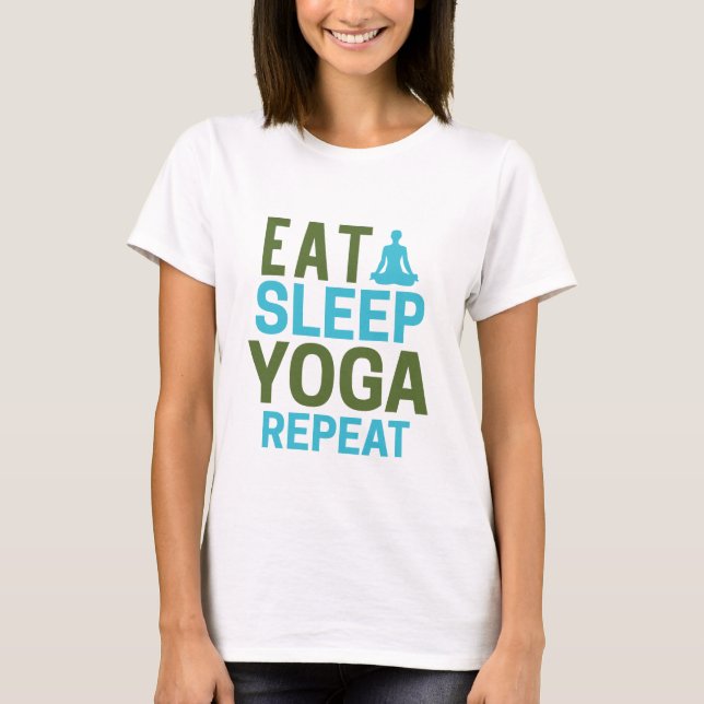 Camiseta Repetir Yoga no Sono (Frente)