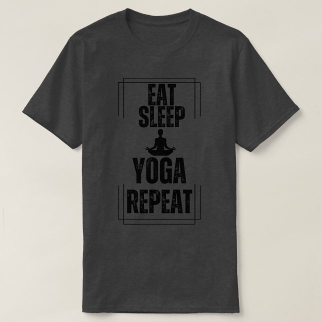 Camiseta Repetir Yoga no Sono (Frente do Design)