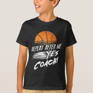 Camiseta Repita Depois de Mim Sim Treinador Cute Sketll Div