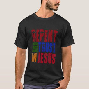 Camiseta Repita E Confie Em Jesus