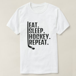 Camiseta Repita Hockey Dormir Comer