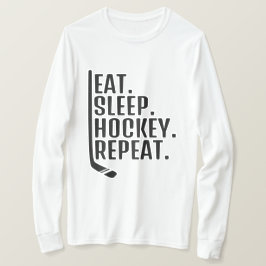 Camiseta Repita Hockey Dormir Comer