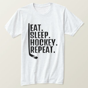 Camiseta Repita Hockey Dormir Comer