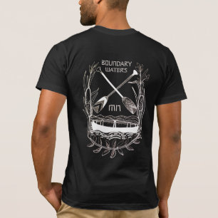 Camiseta Repita o transporte de remo. Águas de Fronteira