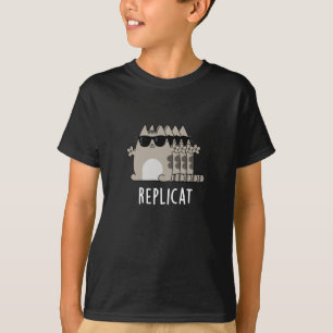 Camiseta Replicat Funny Cat Pun Dark BG