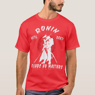 Camiseta Repórter Clássico do Samurai Japonês Vintage Ron