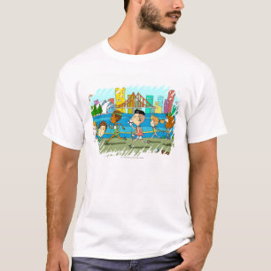 Camiseta Repórteres da tevê com os microfones na raça do