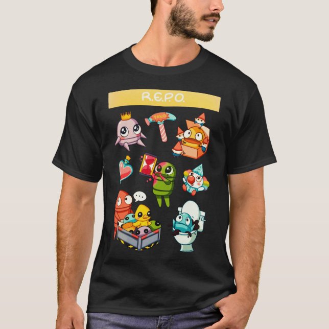 Camiseta Repositório engraçado retrô (Frente)