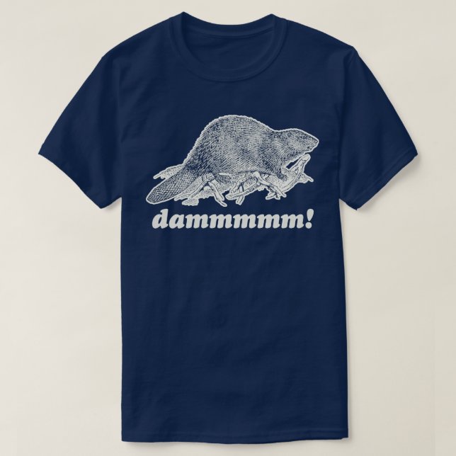 Camiseta Represa de castor (Frente do Design)