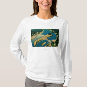 Camiseta Represa e Rio Columbia de Bonneville do ar