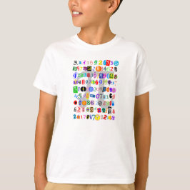 Camiseta Representação Colorida e Divertida de Pi
