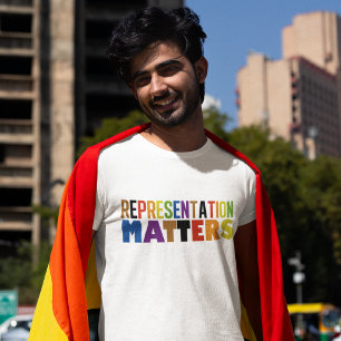 Camiseta Representação Importa Arco-íris Diversidade Orgulh