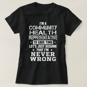 Camiseta Representante Comunitário para a Saúde