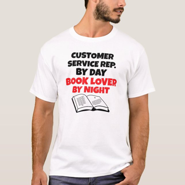 Camiseta Representante de Atendimento ao Cliente do Book-ov (Frente)