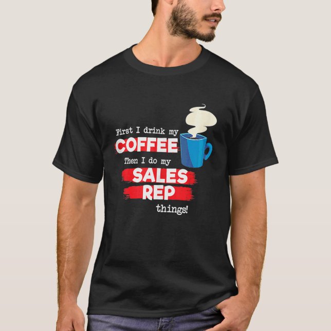 Camiseta Representante de Vendas e Avaliações de Café Dizen (Frente)