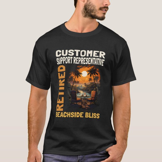 Camiseta Representante do Suporte ao Cliente aposentado - E (Frente)