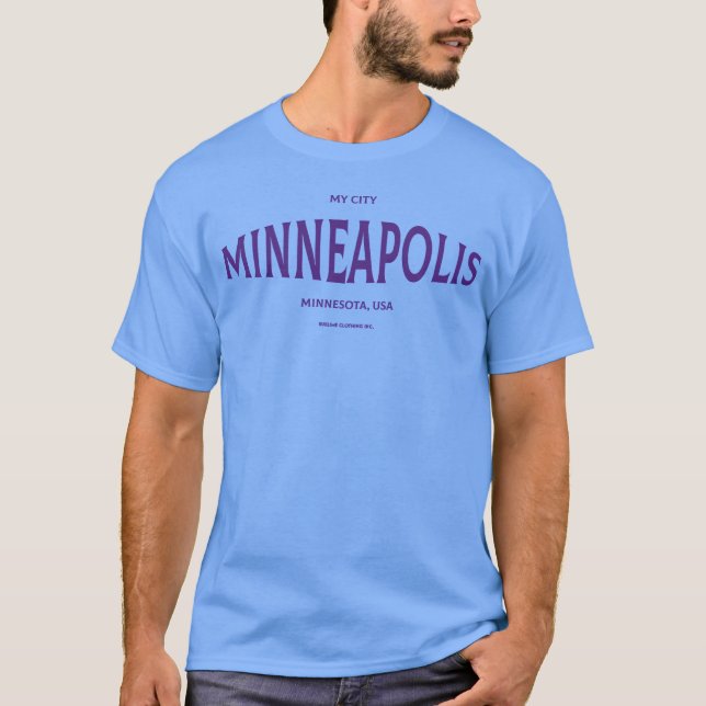 Camiseta Represente minha cidade Minneapolis vintage (Frente)