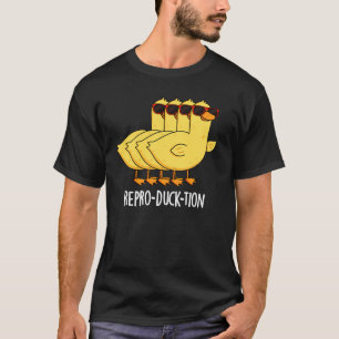 Camiseta Repro-duck Engraçado Pum Animal Pun Dark BG
