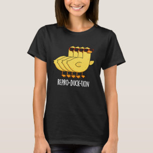 Camiseta Repro-duck Engraçado Pum Animal Pun Dark BG