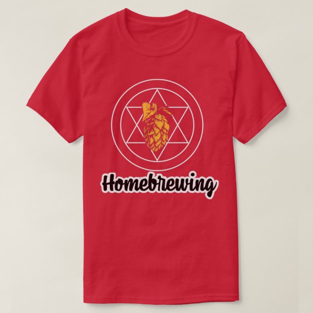 Camiseta Reprodução de Homebrewing 7 (Frente do Design)
