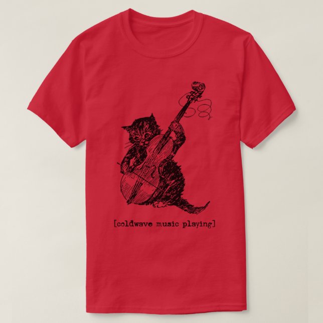 Camiseta Reprodução de Música Coldwave (Frente do Design)
