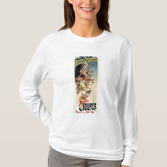 Camiseta Reprodução de um GIF do ano novo de propaganda de (Frente)