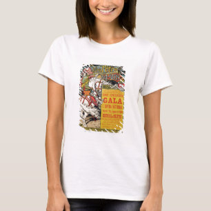 Camiseta Reprodução de uma poster publicando os "Fetes de