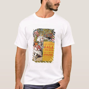 Camiseta Reprodução de uma poster publicando os "Fetes de